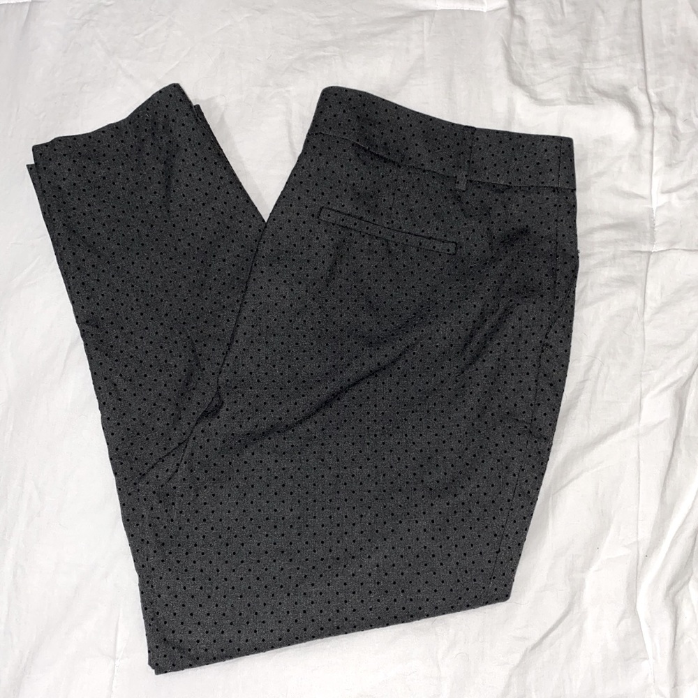 Dark Grey Dot Loft Marisa Pants